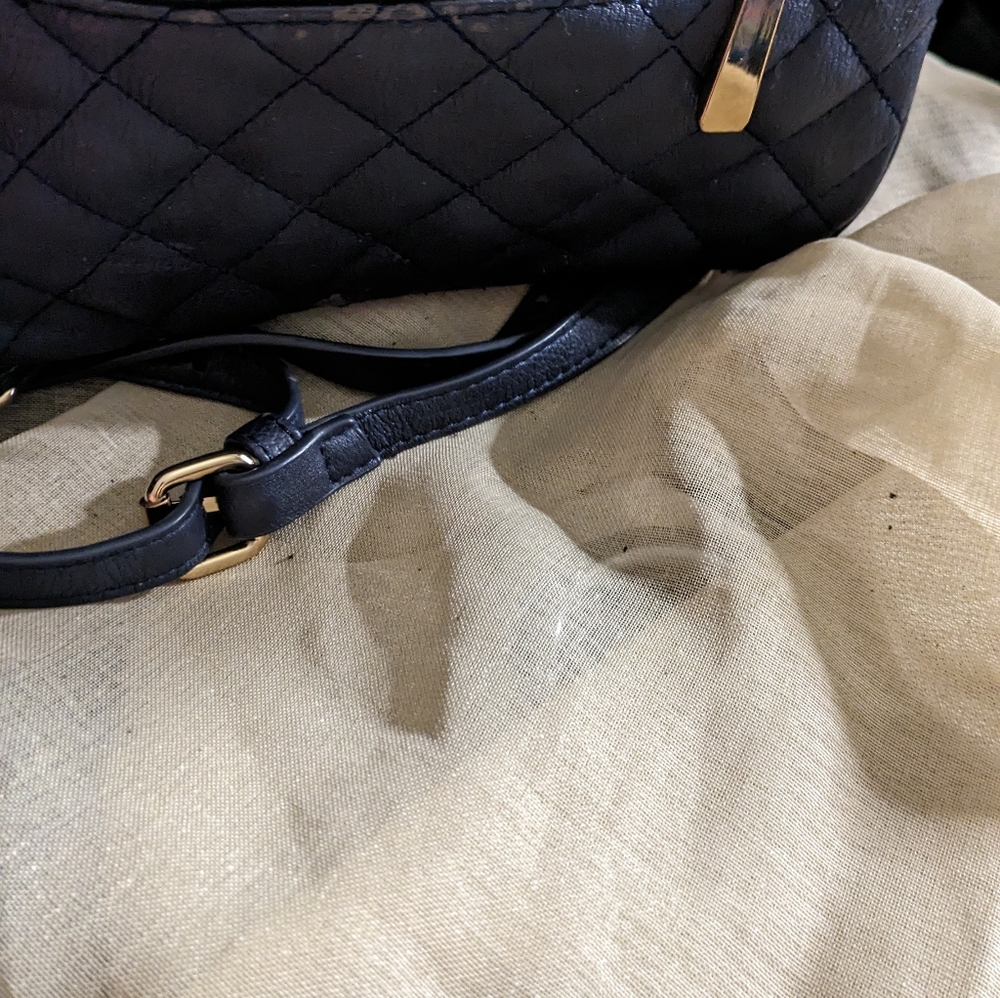 Charlie leather blue crossbody